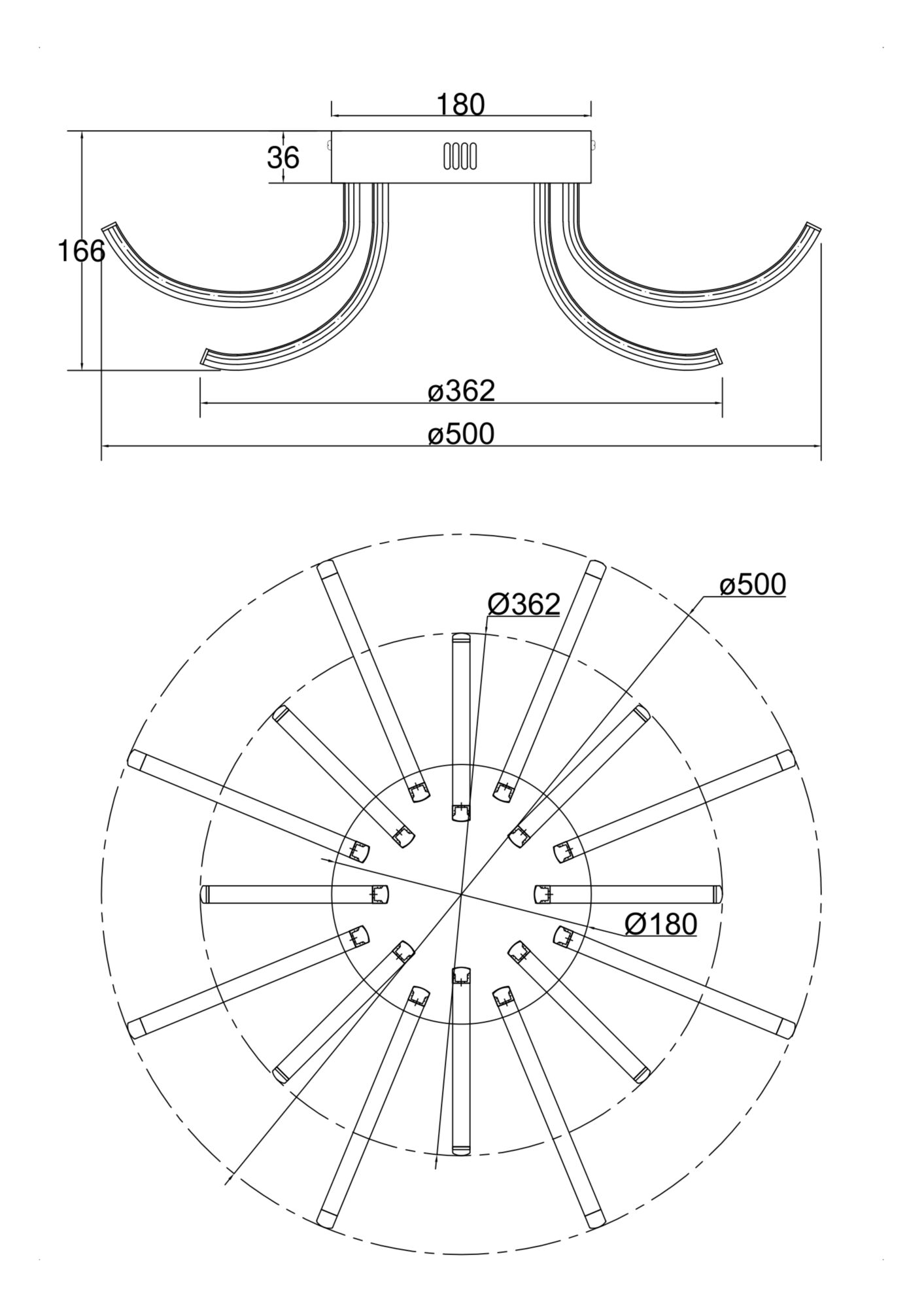 Потолочный светильник Freya FR6046CL-L50W