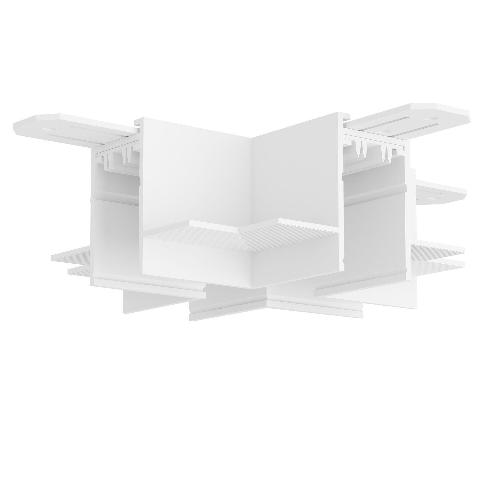 TR2114-WH Коннектор трека SMART для ГКЛ , \&amp;amp;quot;X\&amp;amp;quot; образный, механический , белый