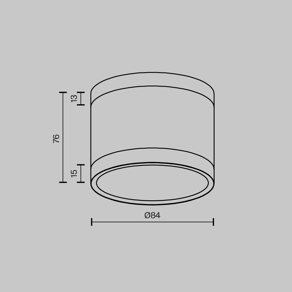 Потолочный светильник Technical C120CL-GX53-W