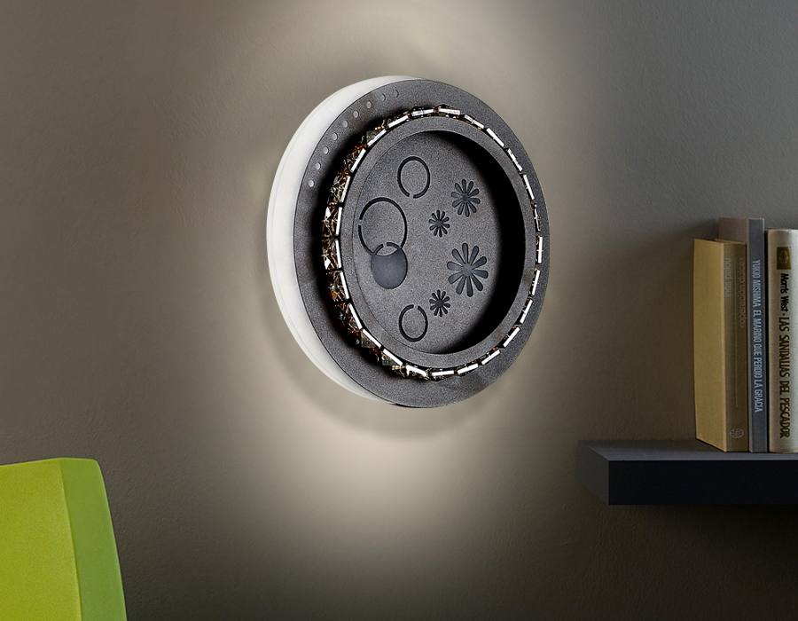 FA273 CF/TI кофе/янтарь LED 3000K+6400K 24W 200*180*50