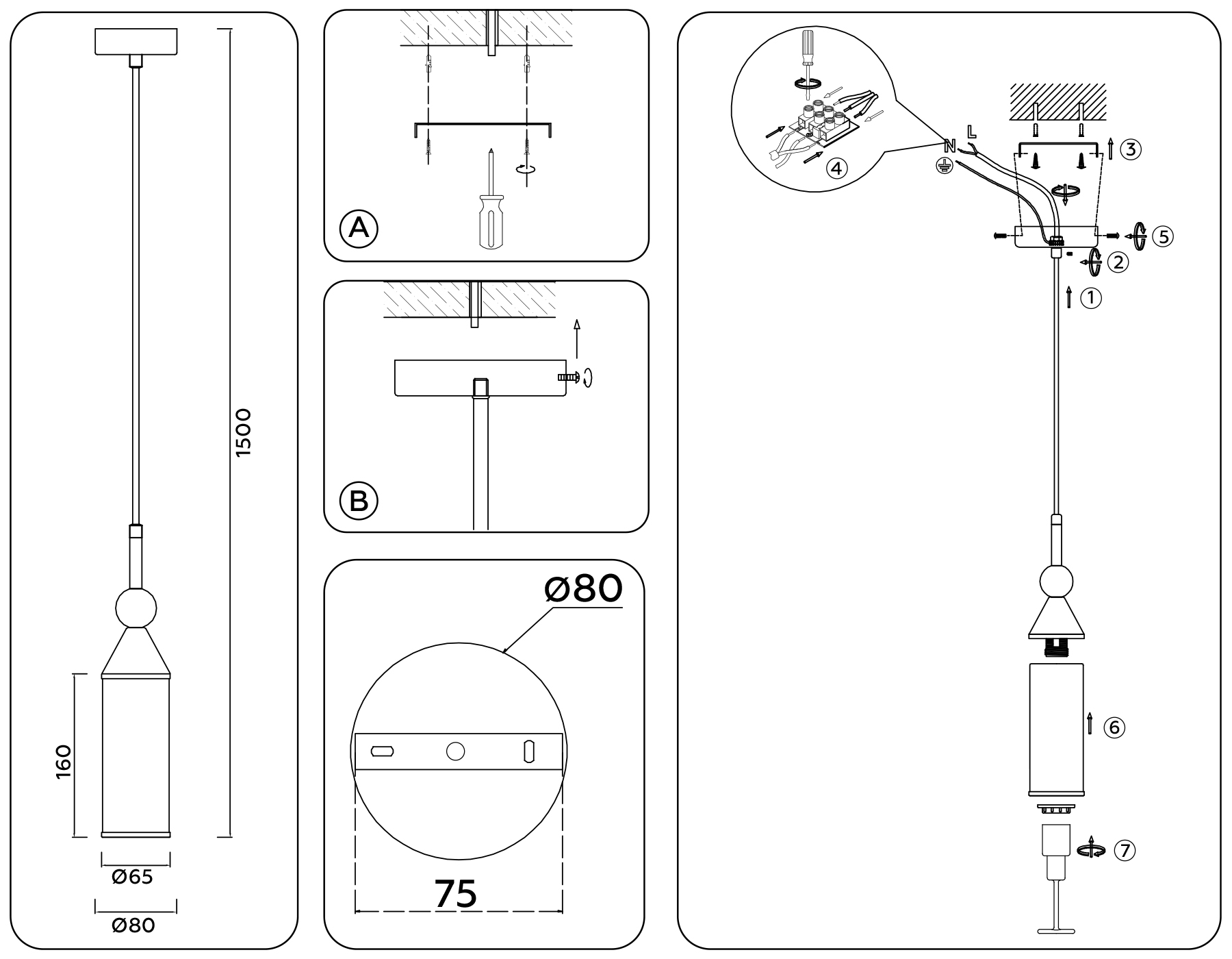 LH55271 BS/FR латунь/белый матовый E14 max 40W D65*1500
