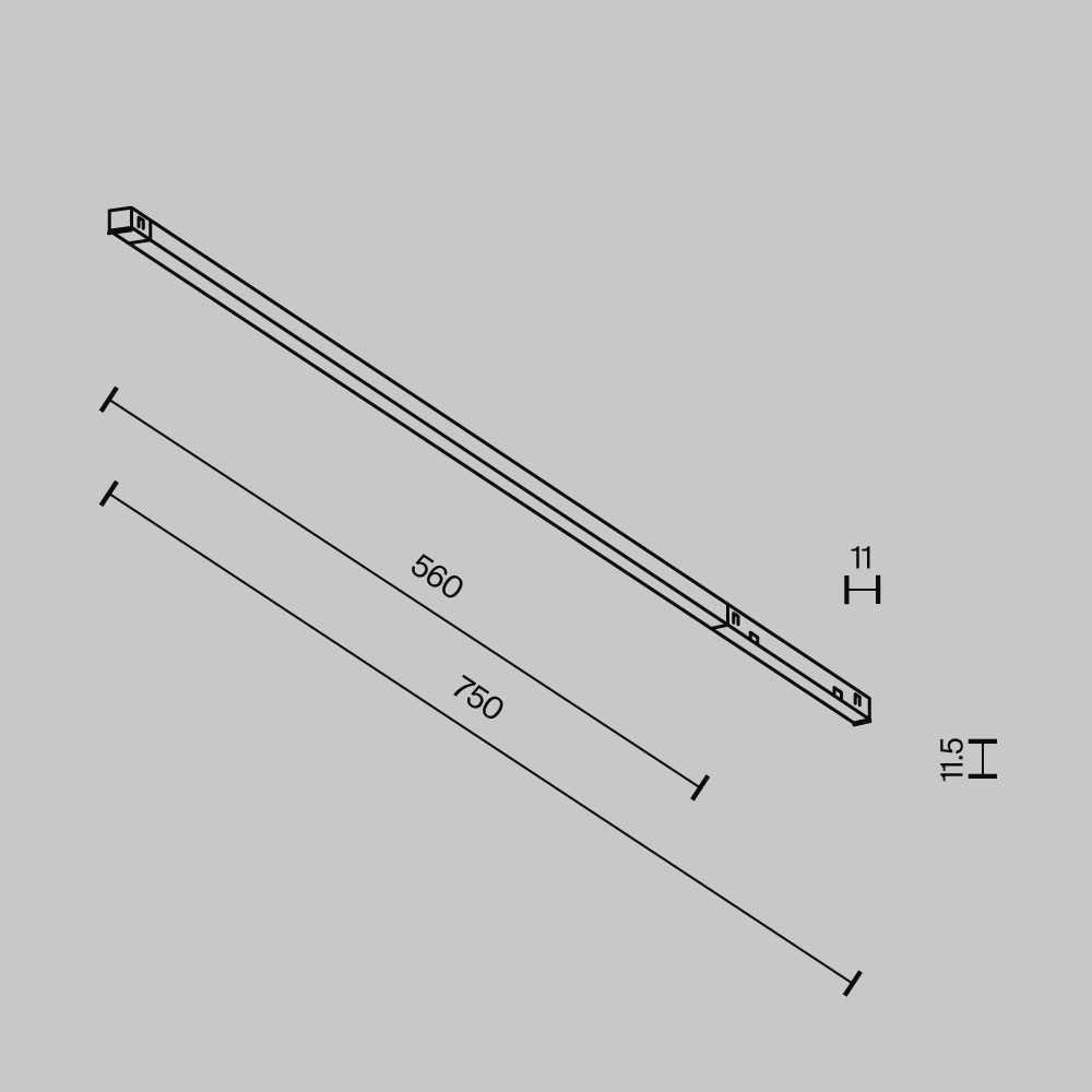 Трековый светильник Technical TR240-4-12WTW-DSZ-B