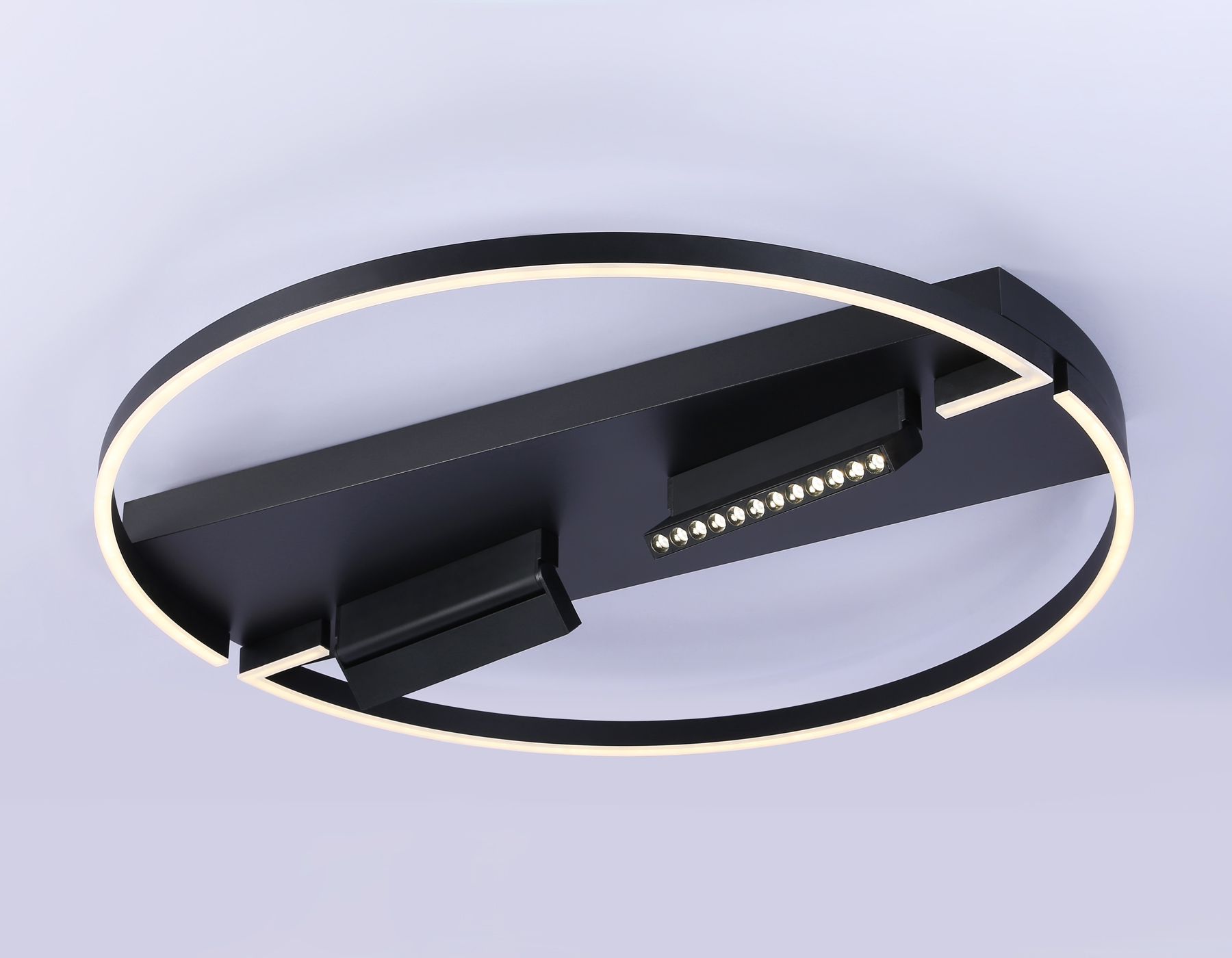 FL51462/1+2 BK черный 106W 3000K-6400K+4200K D800*110 (ПДУ РАДИО 2.4G)