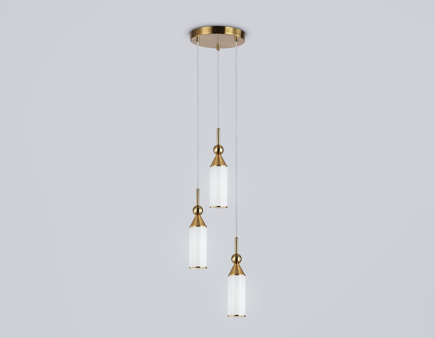 LH55272/3 BS/FR латунь/белый матовый E14 max 40W D230*1200