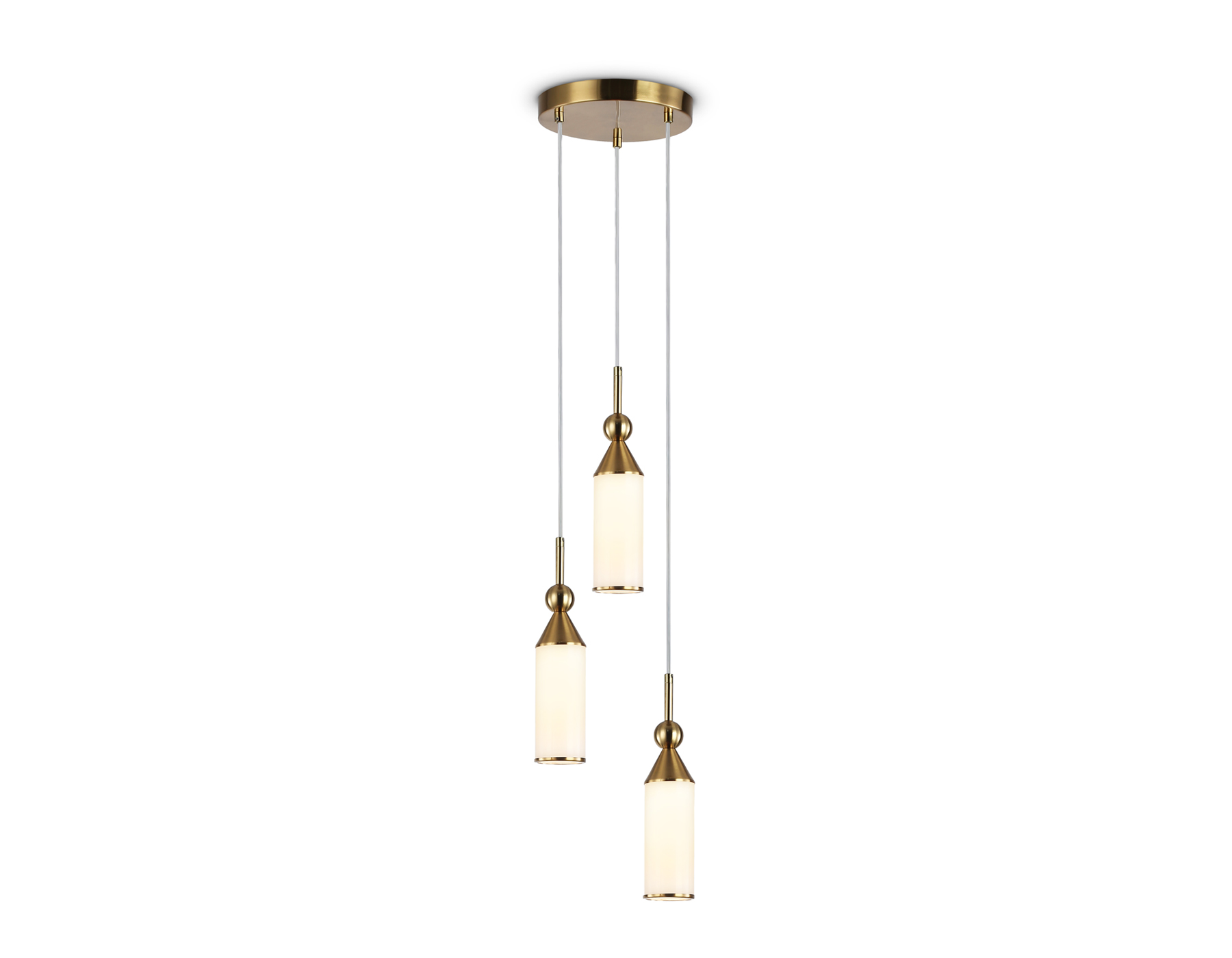 LH55272/3 BS/FR латунь/белый матовый E14 max 40W D230*1200