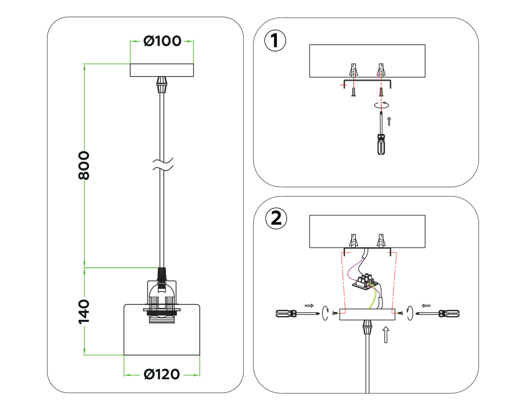 TR8113 BK/BS черный/латунь E27 max 40W D120*940