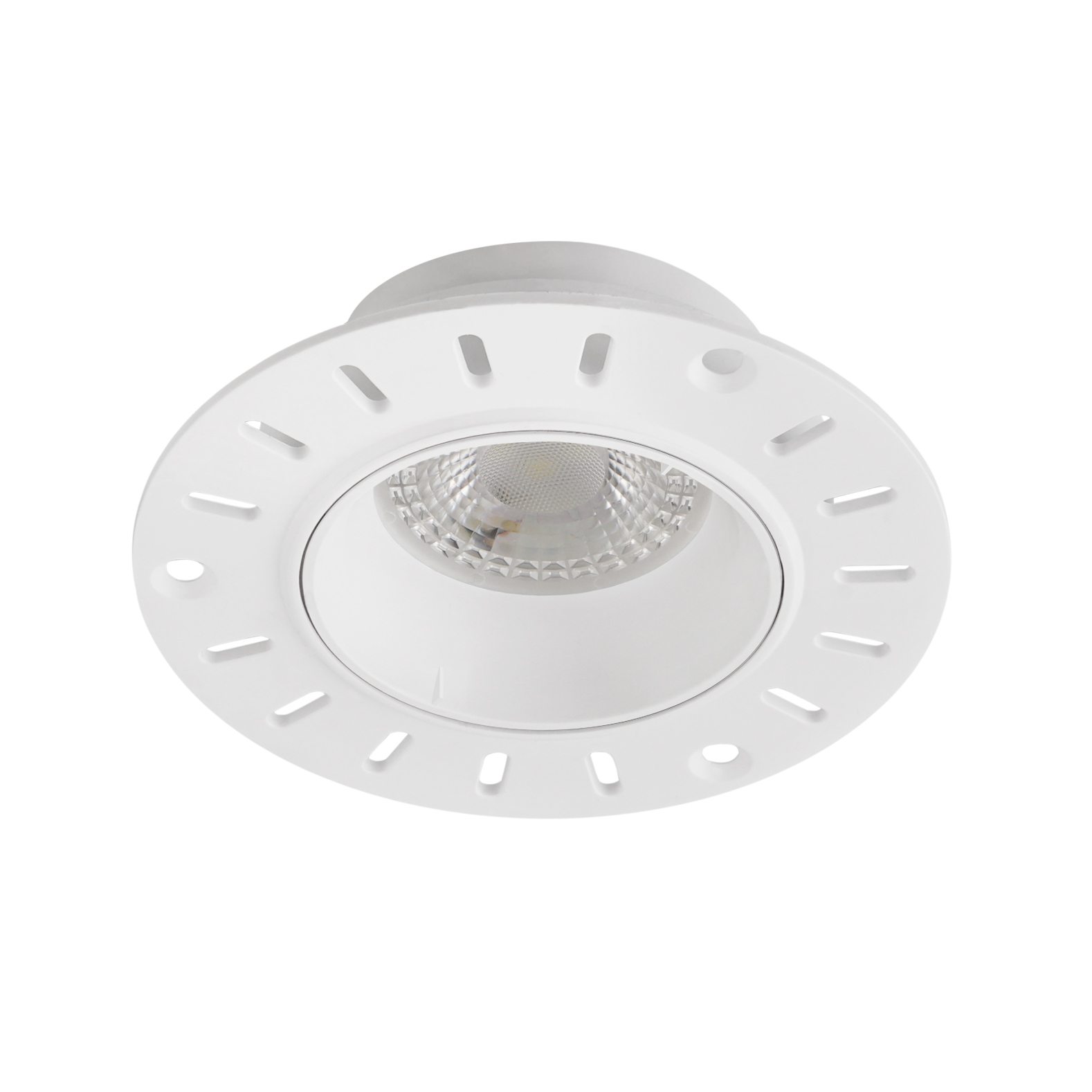 DK3055-WH Встраиваемый светильник, IP 20, 10 Вт, GU5.3, LED, белый, пластик
