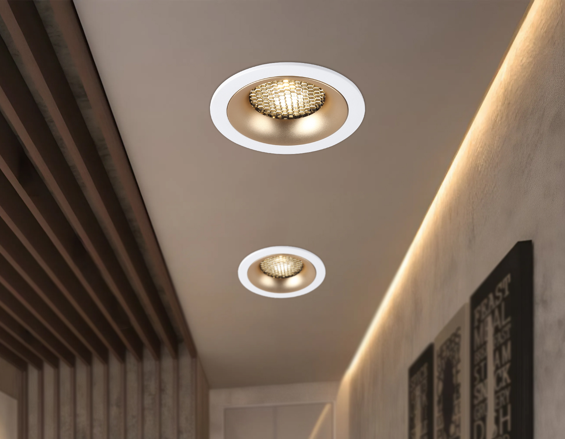 TN102723 WH/GD белый/золото GU5.3 92*92*23