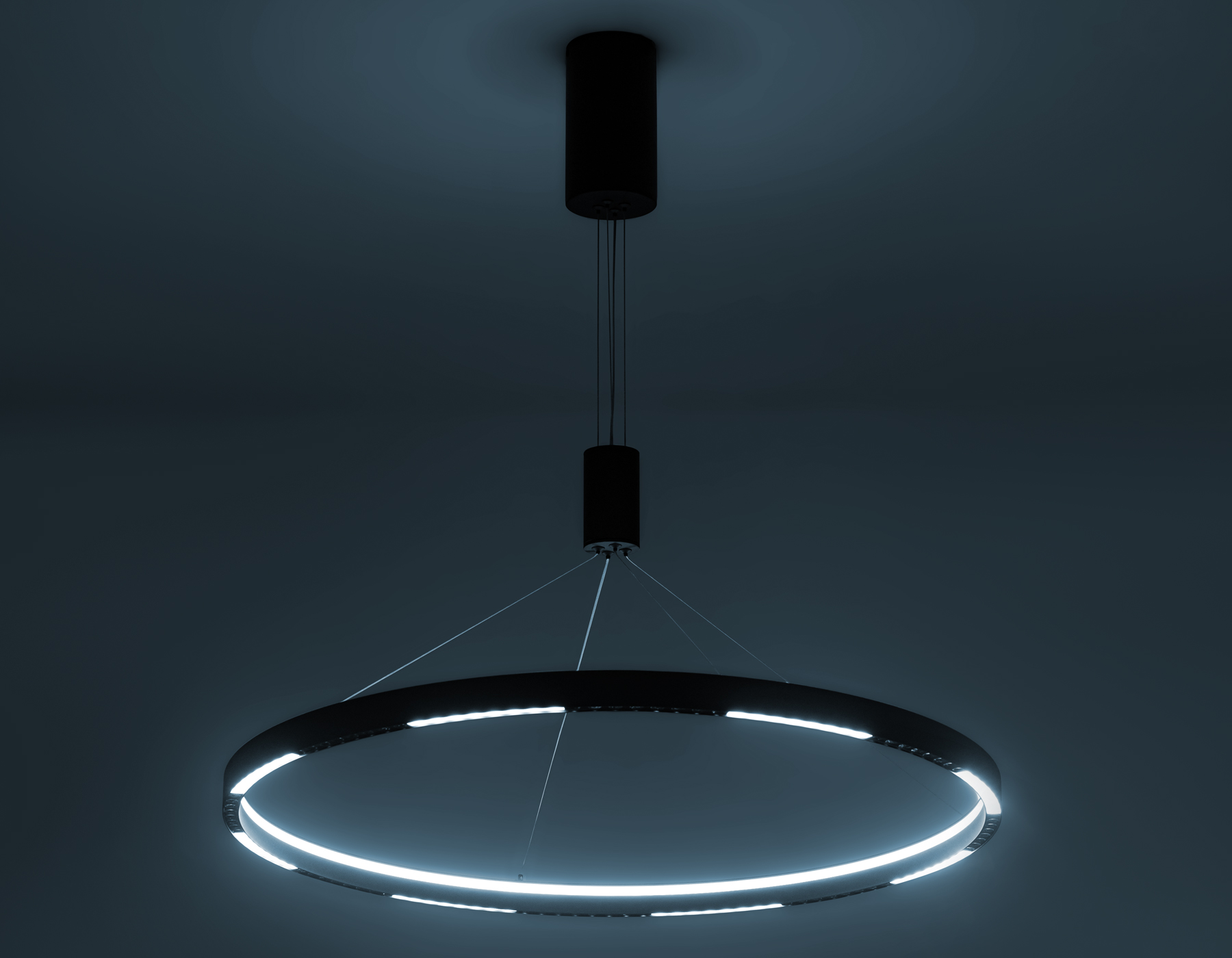 FL5856 BK черный 40W 3000K/4200K/6400K D800*860 (без ПДУ)