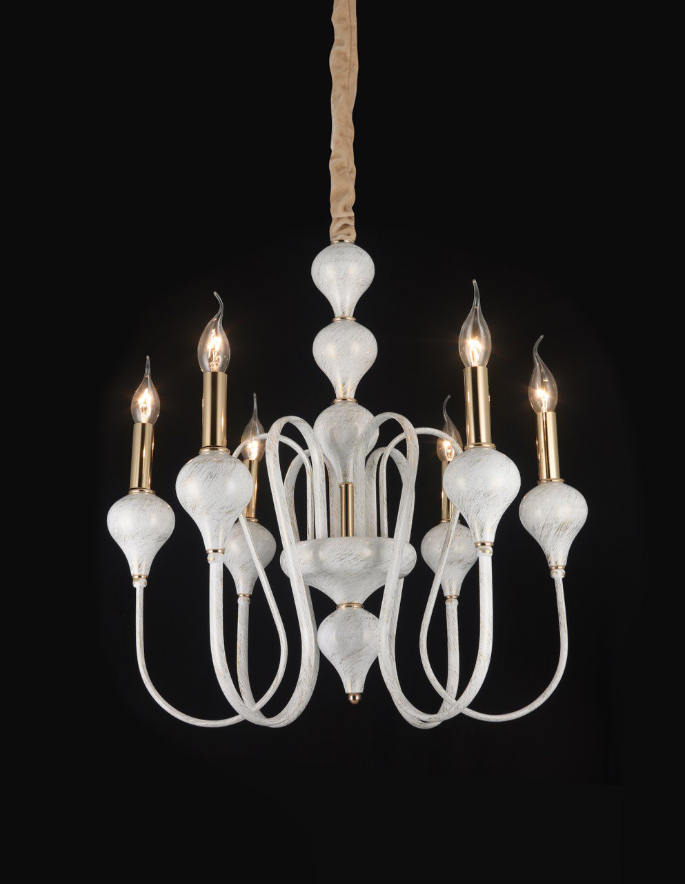 Подвесная люстра PL1075-6 WT+GD 000067356