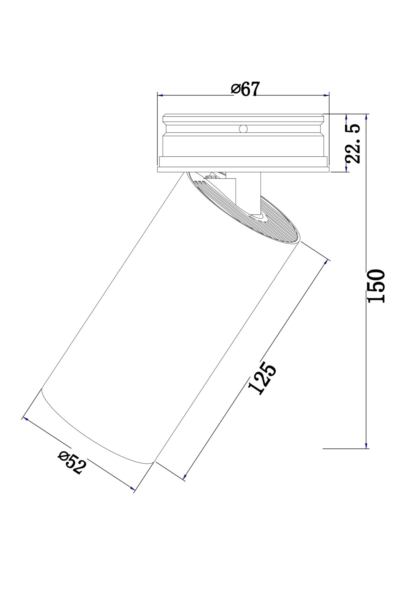 Потолочный светильник Technical C057CL-L12W4K