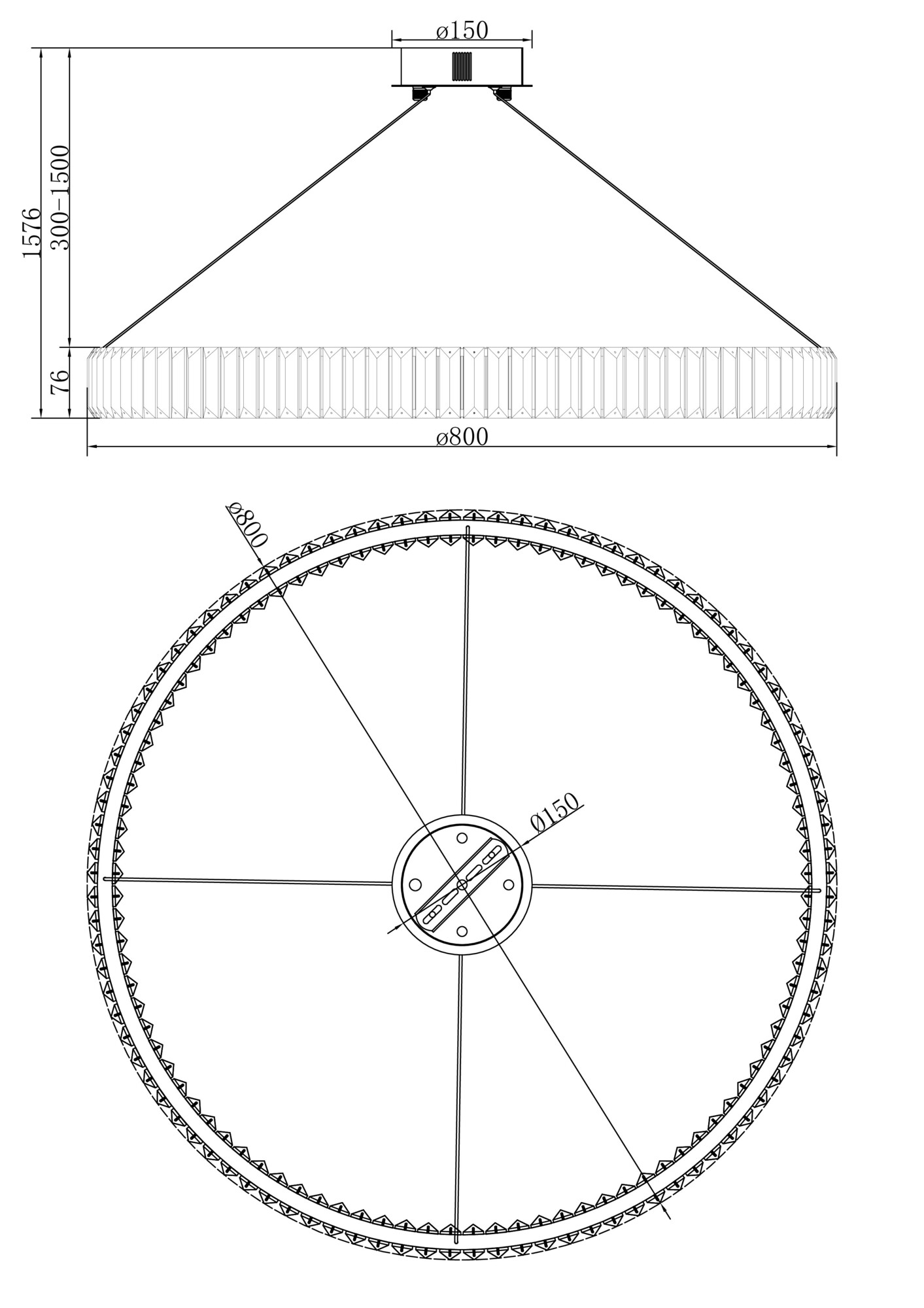 Подвесной светильник Freya FR5257PL-L32CH