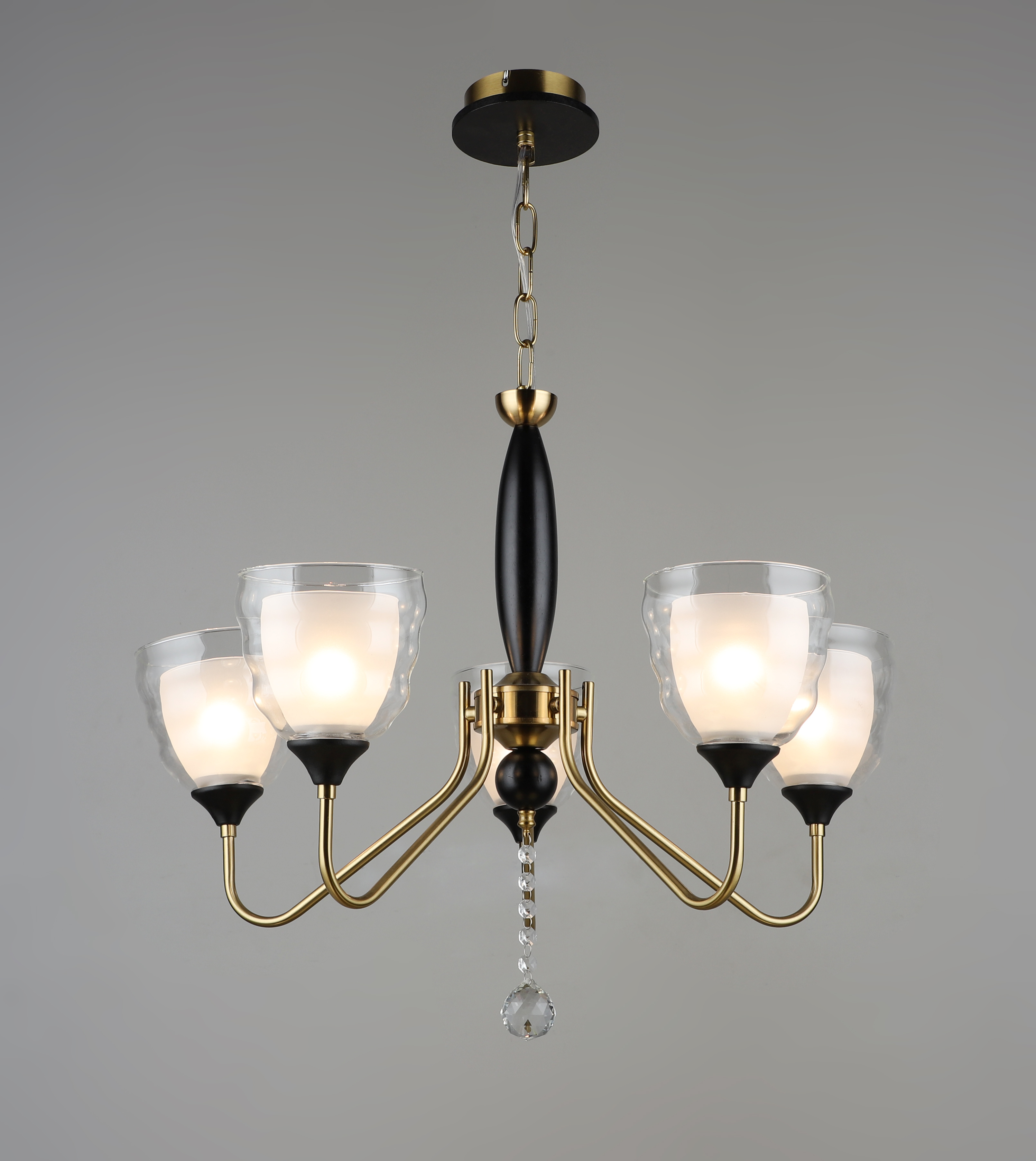 Подвесная люстра PL6550-5 CP+BK 000060425