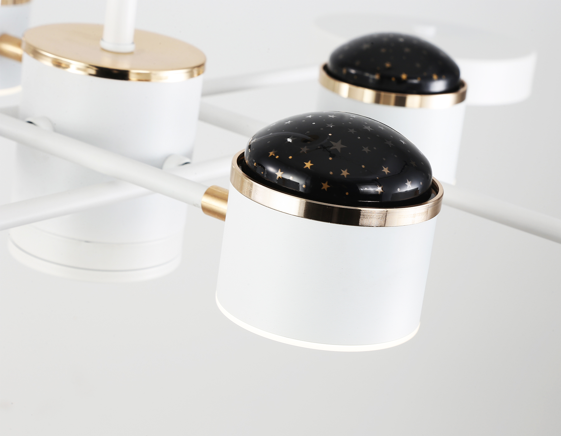 FL51627/9+4 WH/FGD белый/золото 132W 3000-6000K D850*370 (без ПДУ)