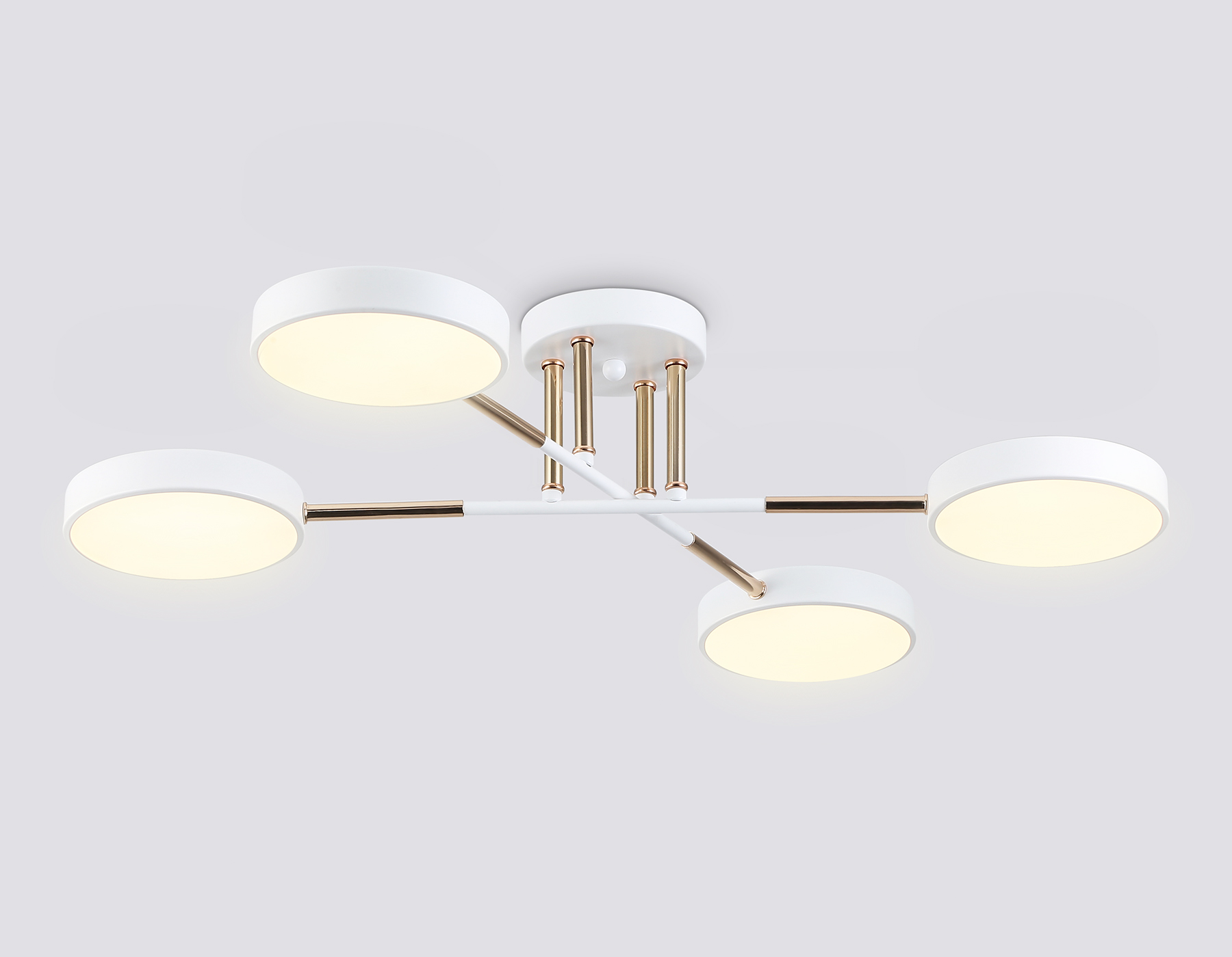 FL516331/4 WH/FGD белый/золото 72W 3000-6000K 610*410*140 (без ПДУ)