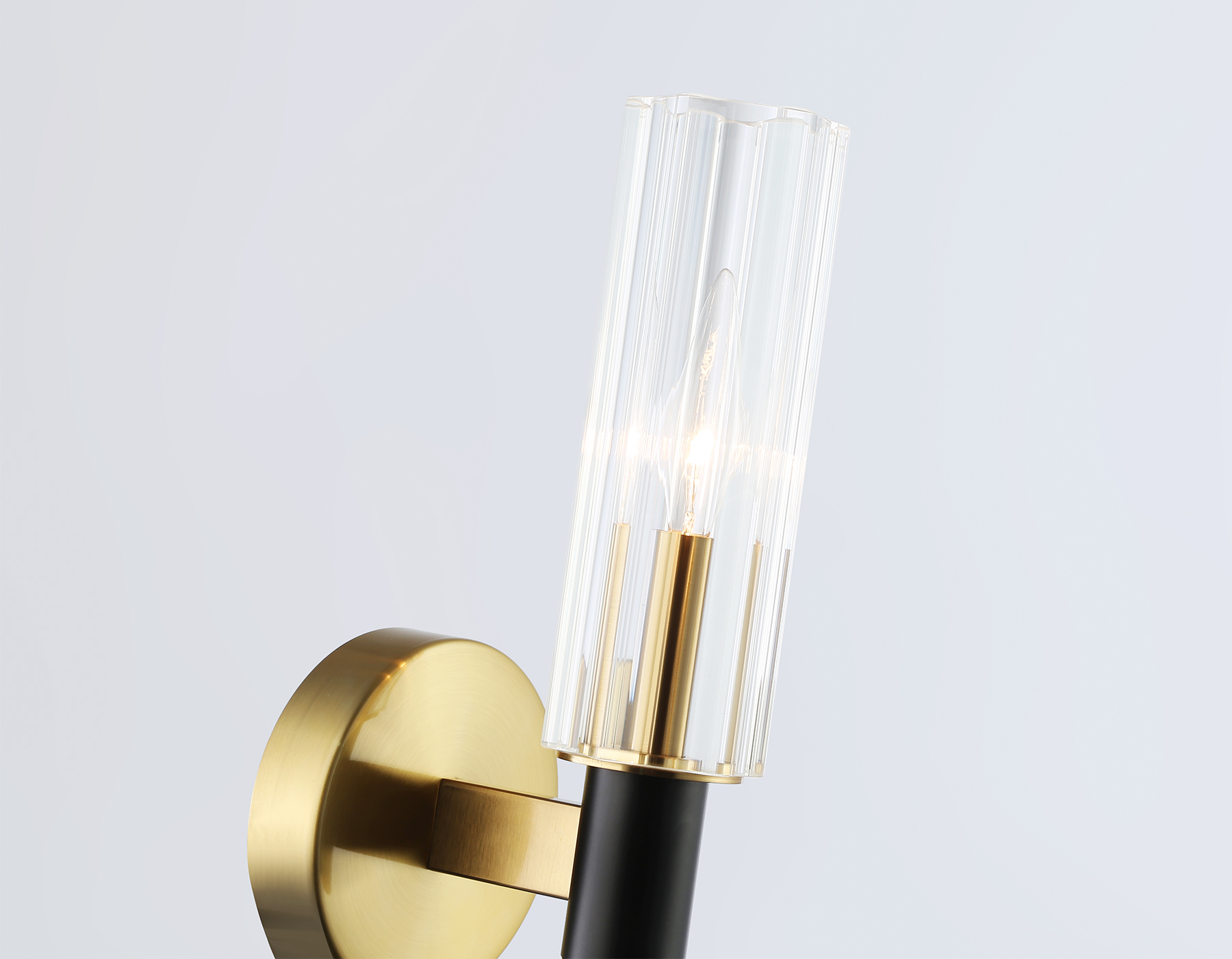 LH55517 BK/BS/CL черный/латунь/прозрачный E14 max 40W 120*100*250