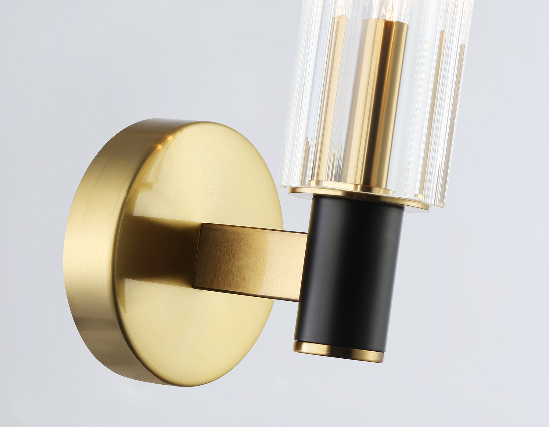 LH55517 BK/BS/CL черный/латунь/прозрачный E14 max 40W 120*100*250