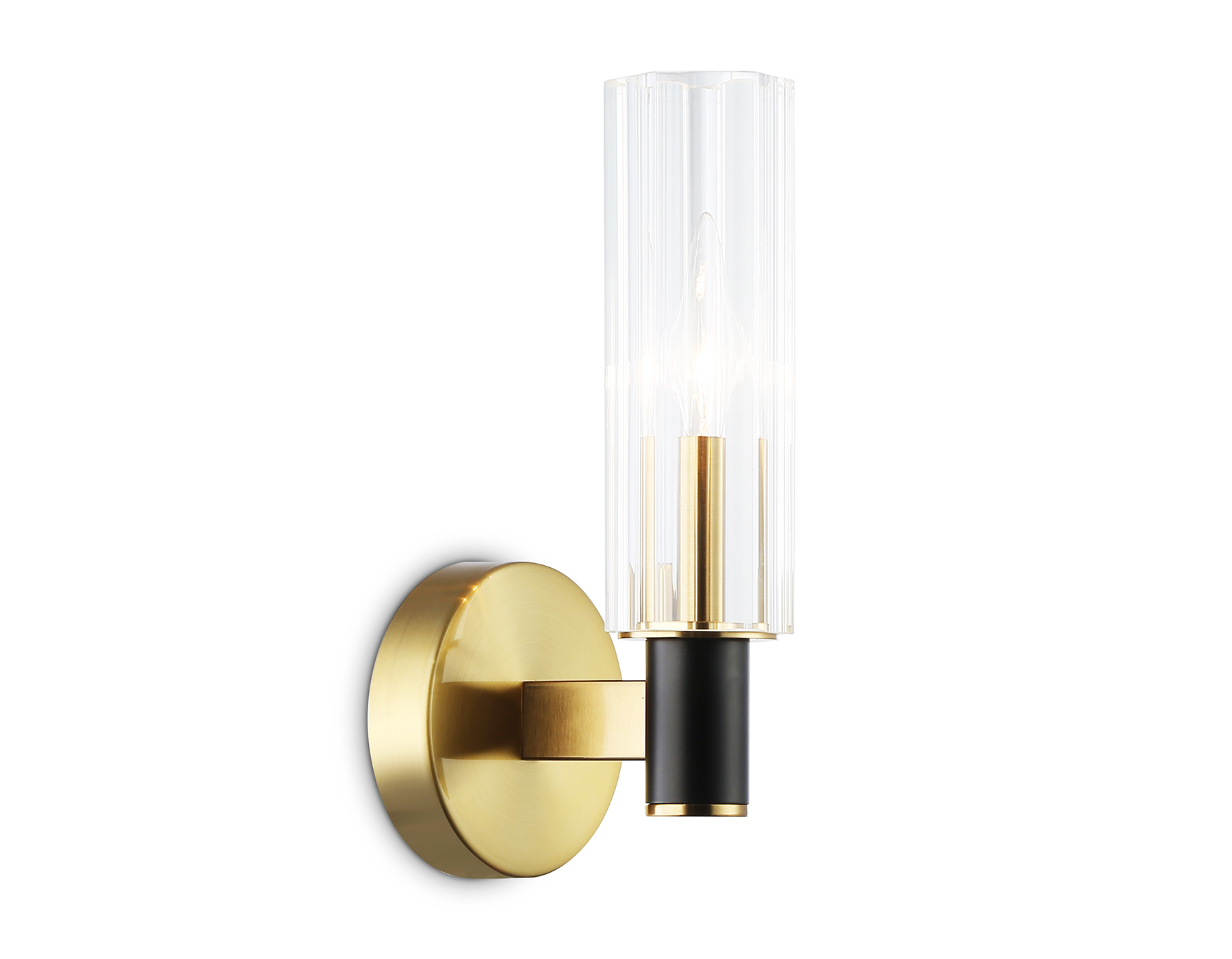 LH55517 BK/BS/CL черный/латунь/прозрачный E14 max 40W 120*100*250