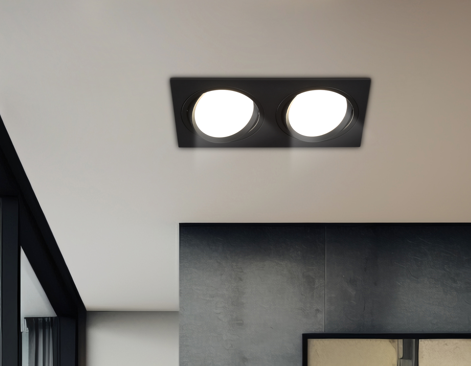 TN51920/2 BK черный GX53 max 12W 220*115*23