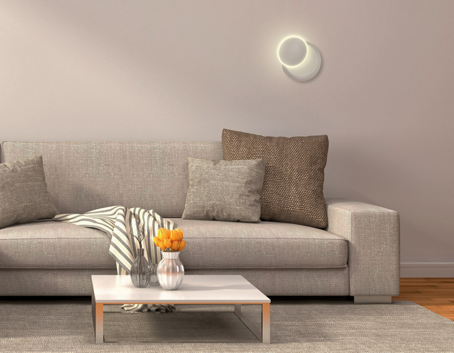 FW115 WH/S белый/песок LED 3000K 5W D140*65