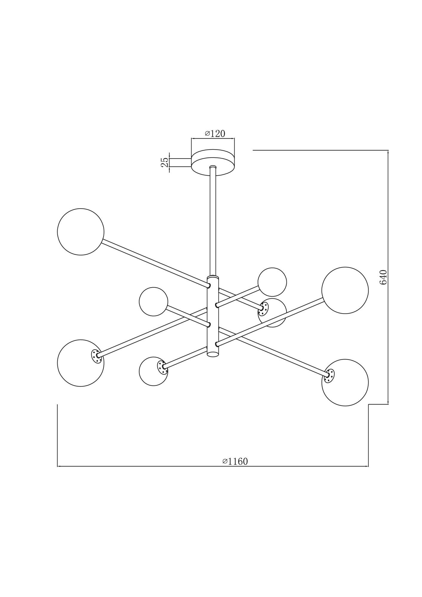 Потолочный светильник Freya FR5376CL-08B