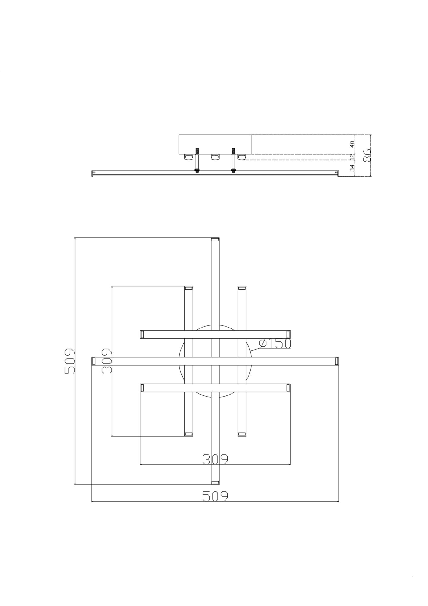 Потолочный светильник Freya FR6024CL-L42B