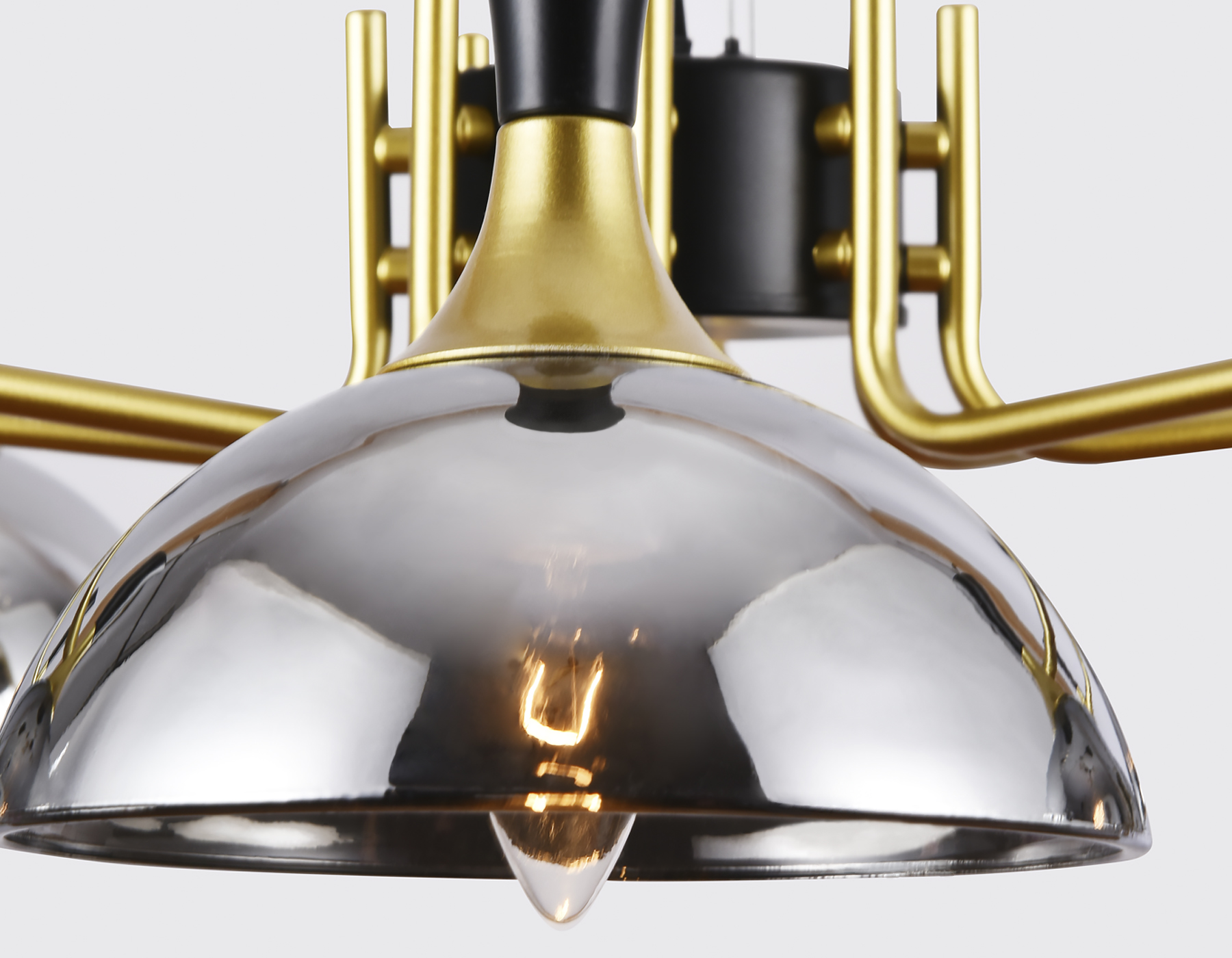 TR9082/5 BK/GD/SM черный/золото/дымчатый E27/5 max 40W D750*750