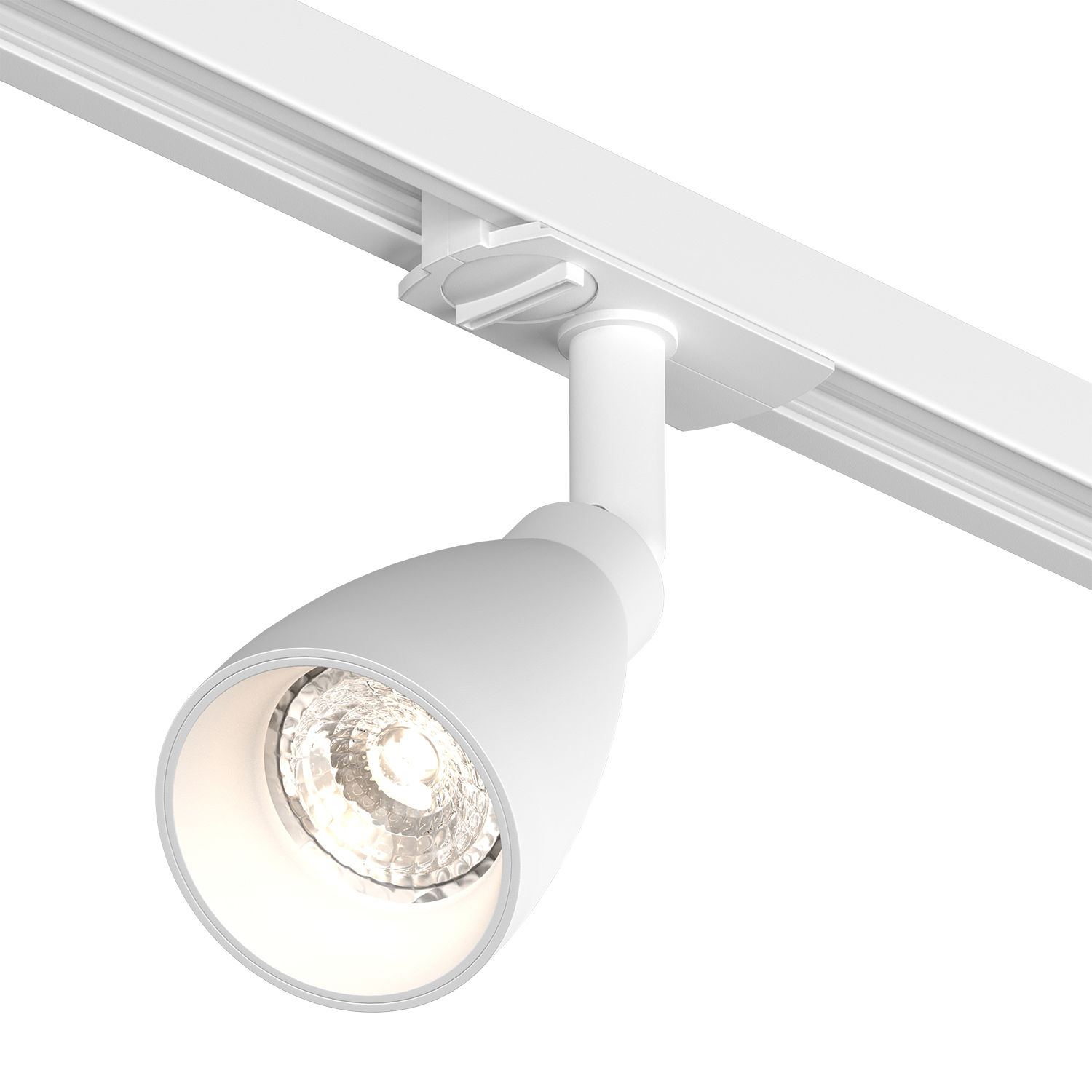 DK6050-WH Трековый светильник IP 20, 15 Вт, GU10, белый, алюминий, пластик