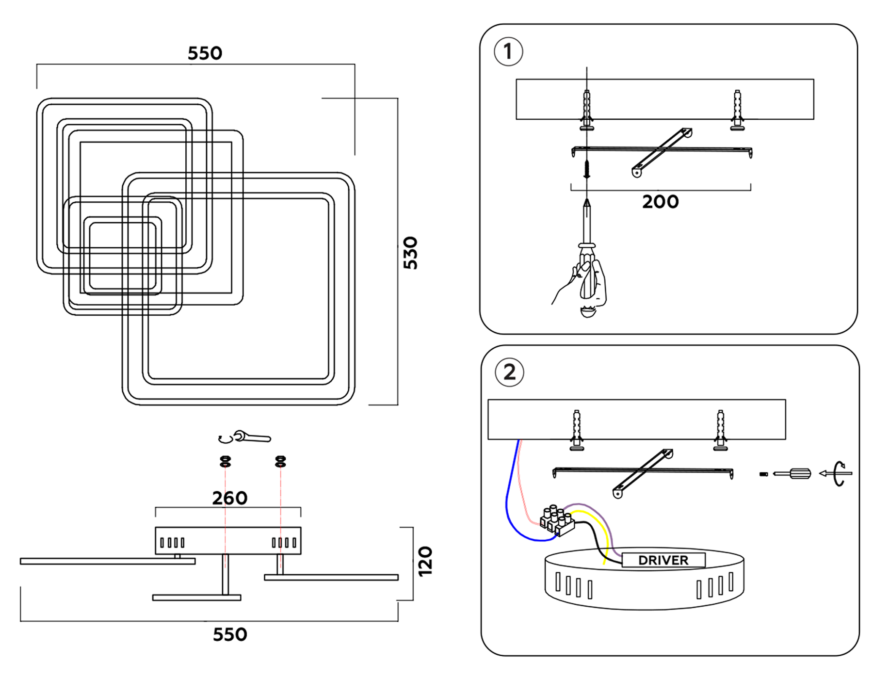 FA862 WH белый 79W 505*470*95 (ПДУ РАДИО 2.4)