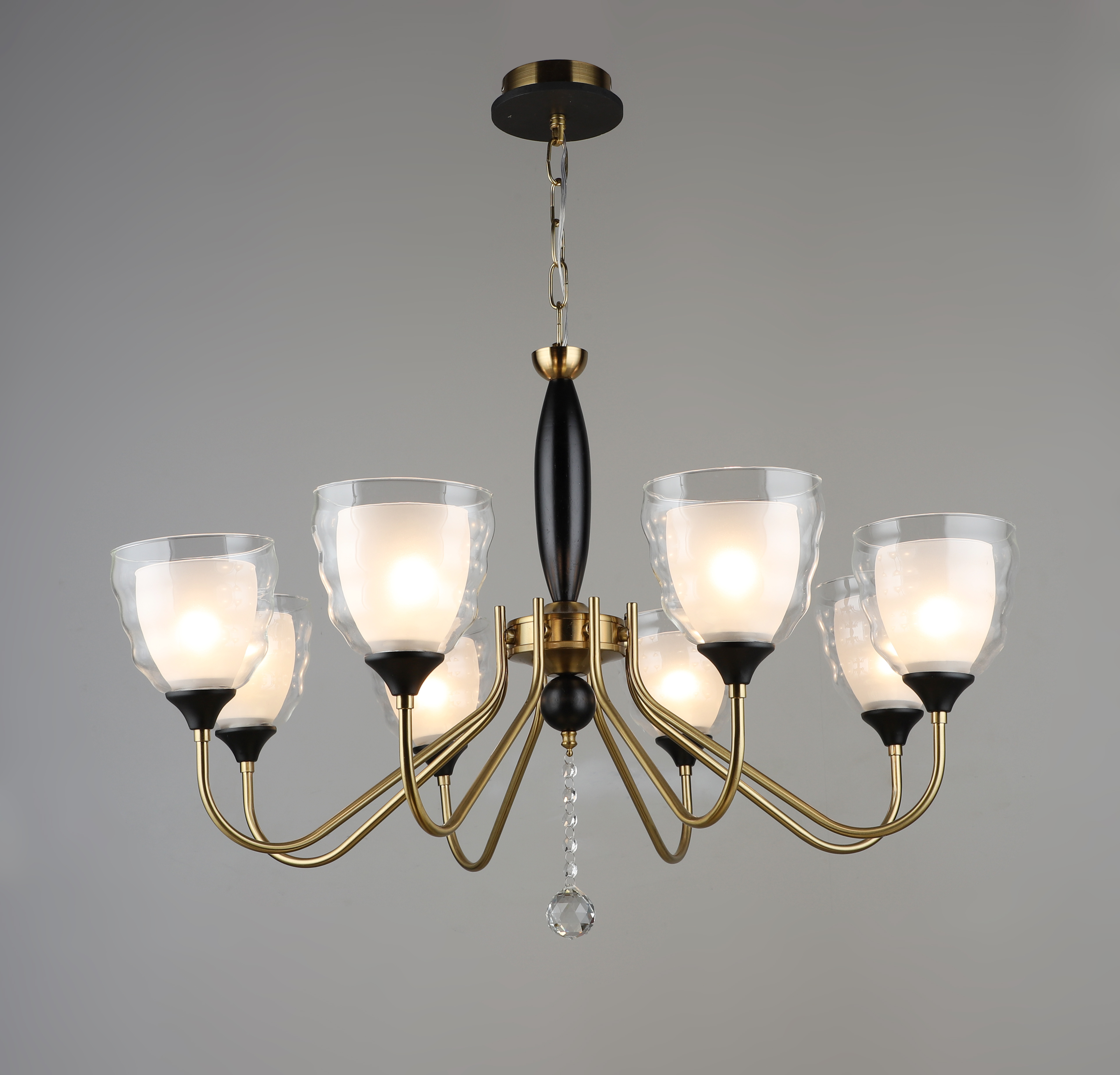 Подвесная люстра PL6550-8 CP+BK 000060426