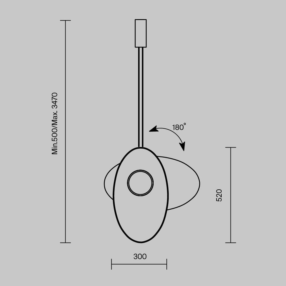 Подвесной светильник Maytoni MOD396PL-L10BL3K