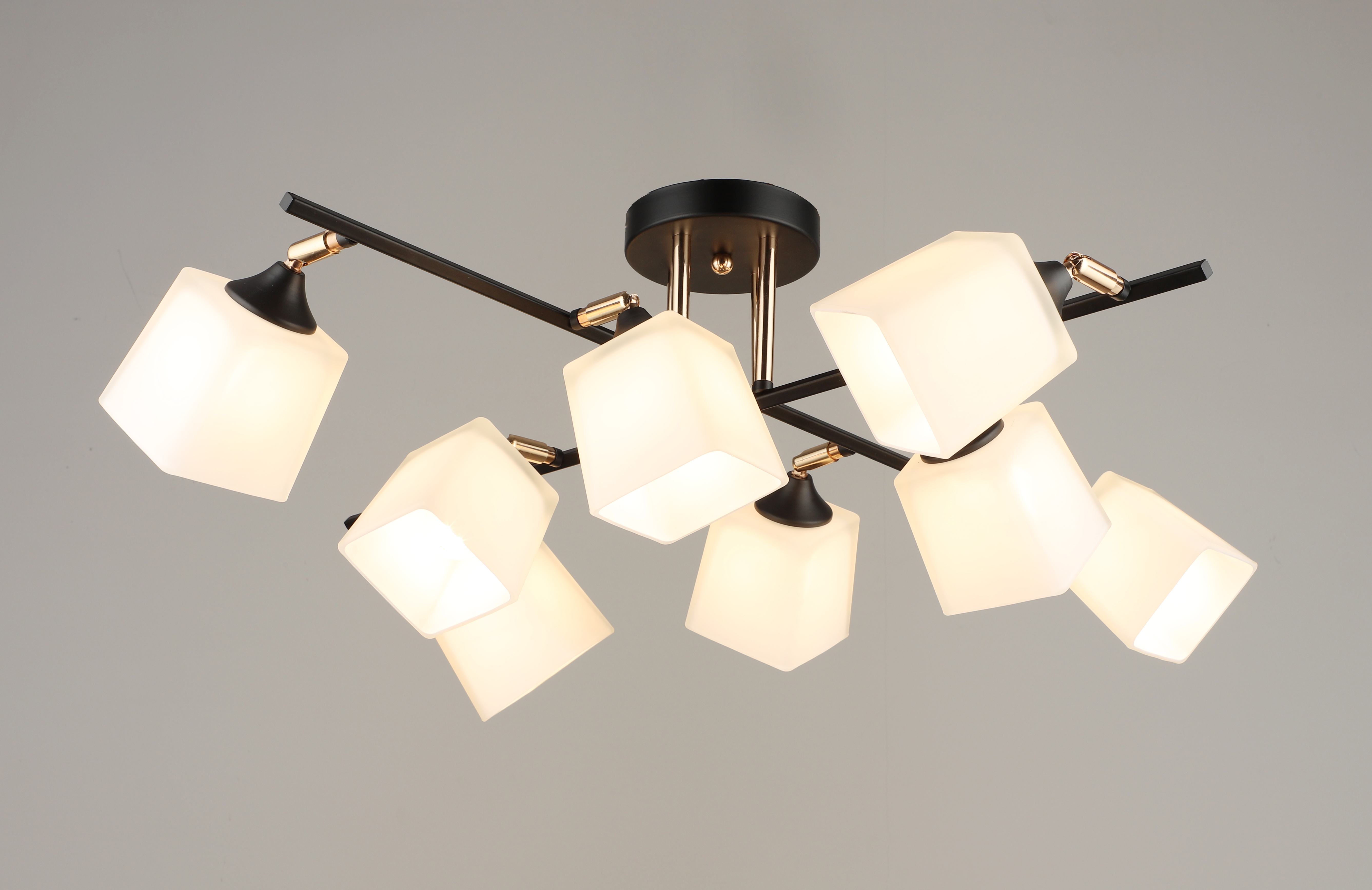 Потолочная люстра SL6886-8 BK+GD 000080214