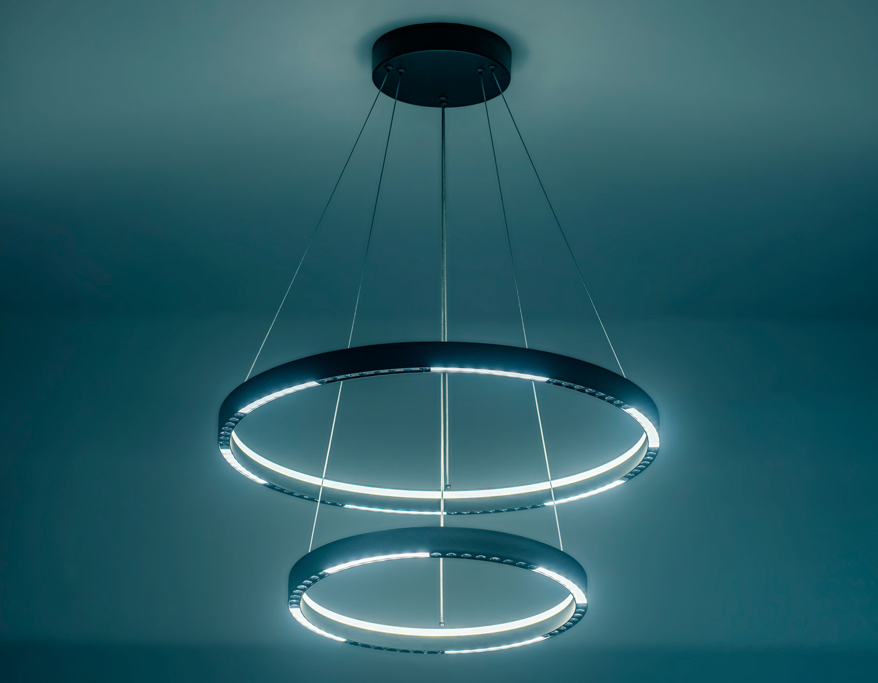 FL5865/2 BK черный 45W 3000K/4200K/6400K D600/400*830 (без ПДУ)