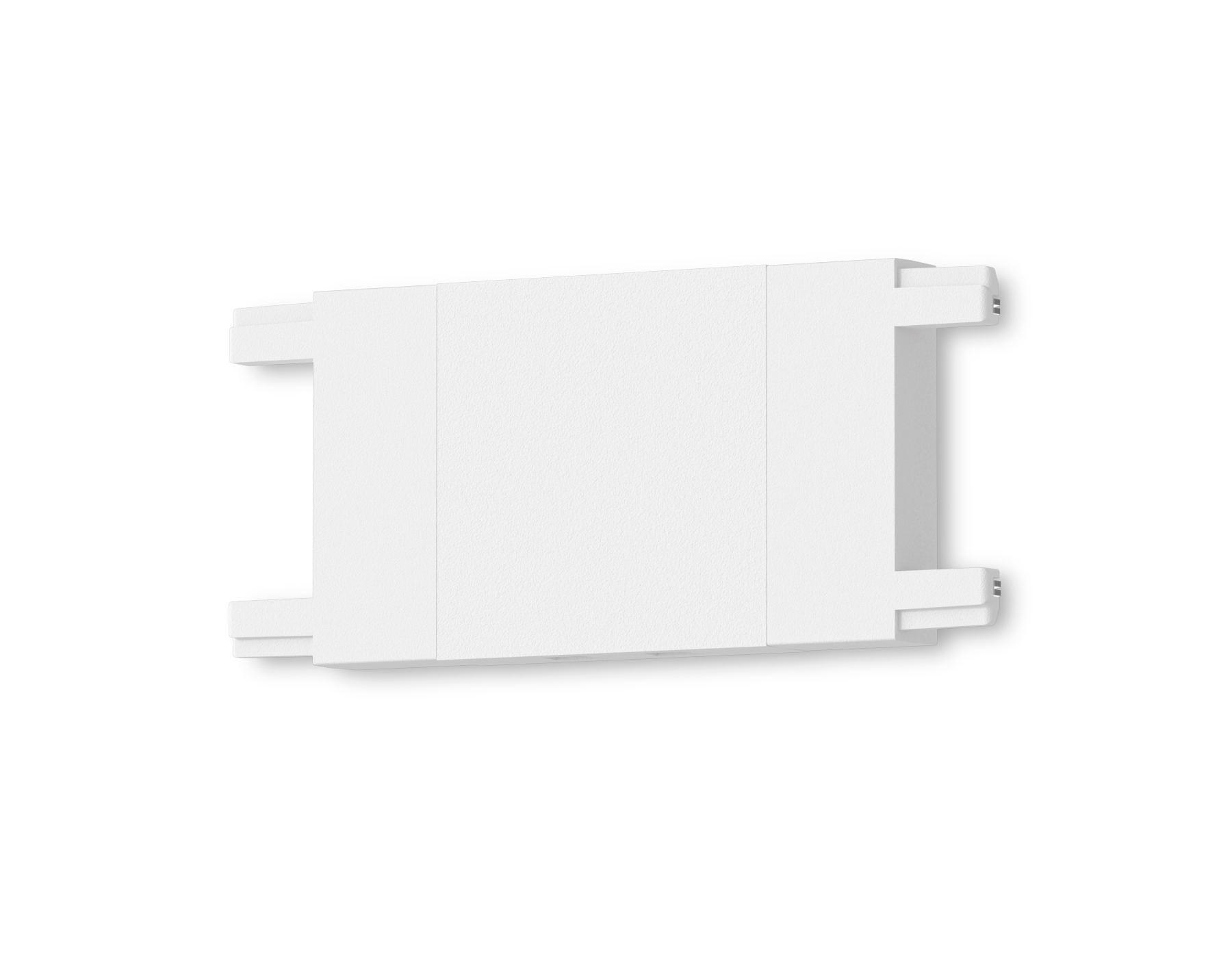 GV1107 WH белый прямой коннектор для накладного шинопровода 46*26*6