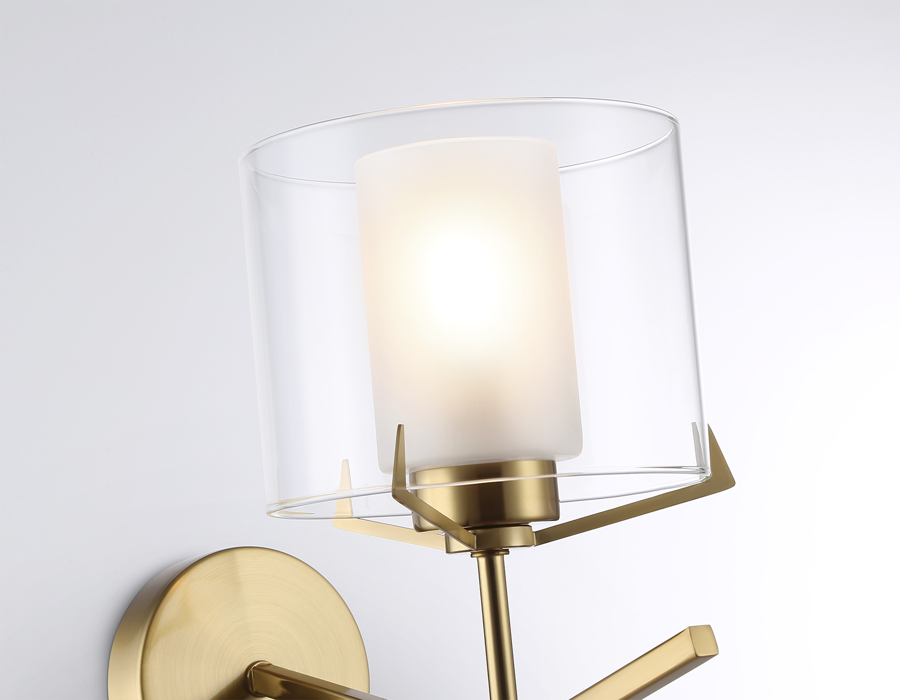 LH57010 BS/FR латунь/белый матовый E14 max 40W 280*150*220