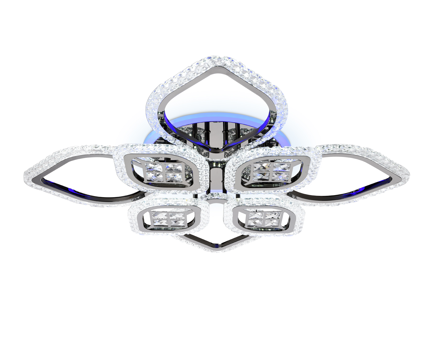 FA283/4+4 CH хром 147W 750*750*120 (ПДУ РАДИО 2.4G)