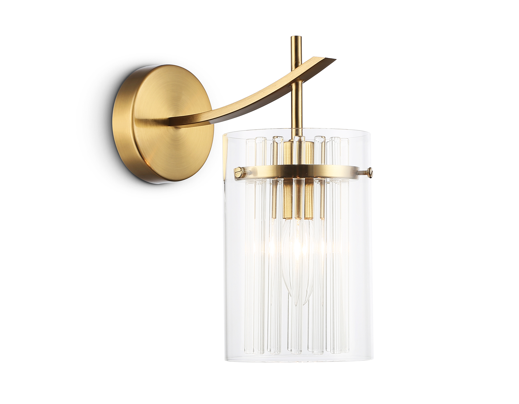 LH56035 BS/CL латунь/прозрачный E14 max 40W 220*120*255