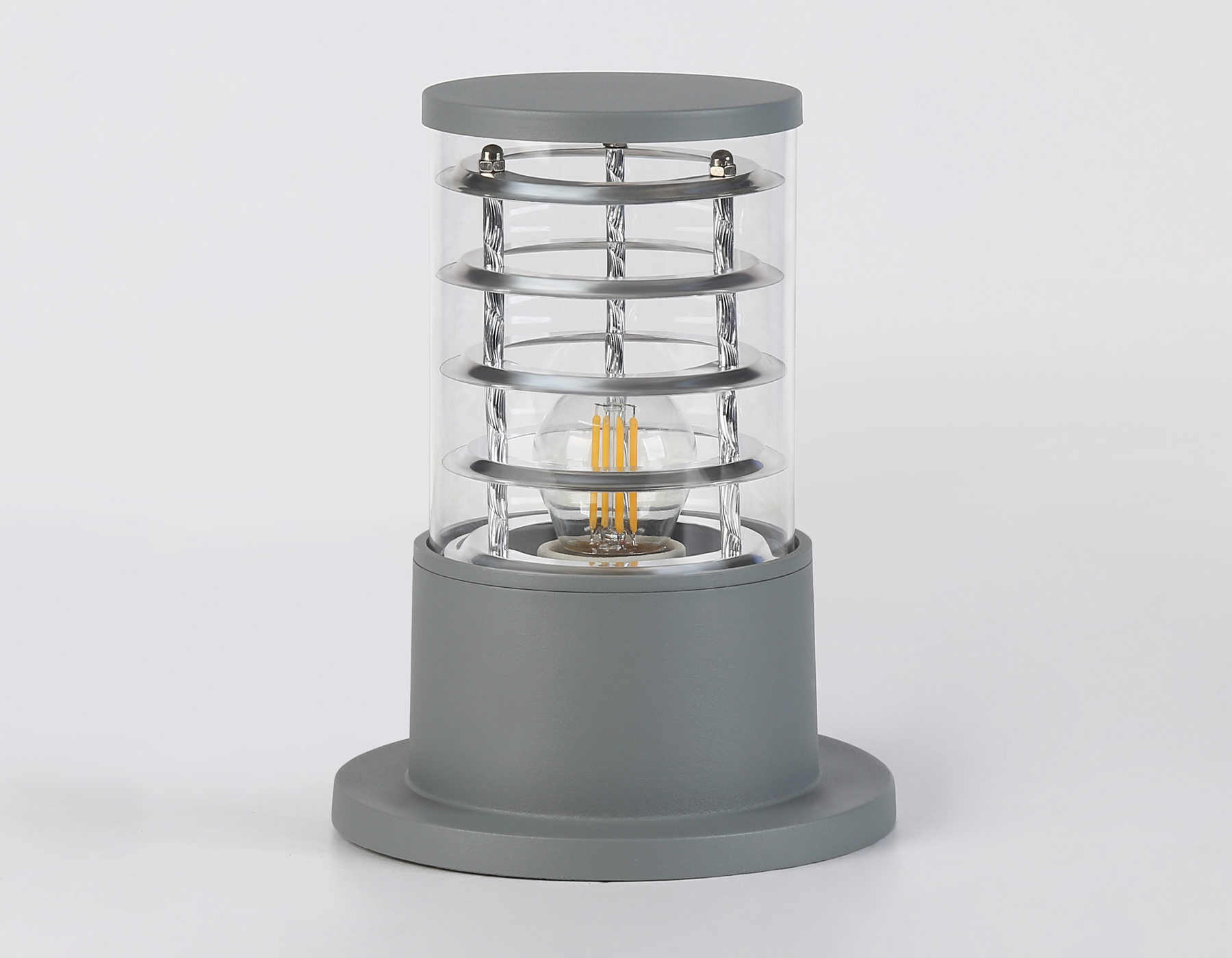 ST2531 GR/CL серый/прозрачный IP54 E27 max 11W D108*200