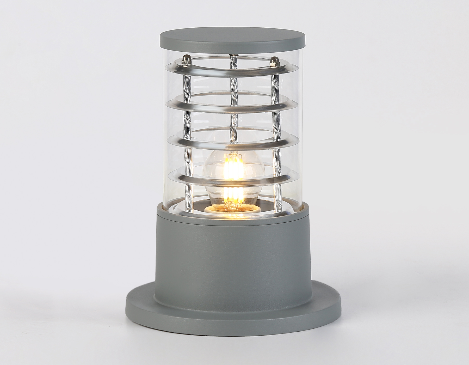 ST2531 GR/CL серый/прозрачный IP54 E27 max 11W D108*200