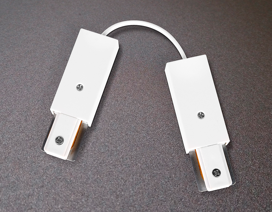 GL7087 WH коннектор гибкий однофазный для соединения трековых шинопроводов