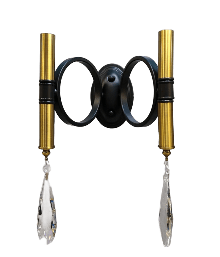 Настенный светильник PL6526-2W BK+GD 000067372