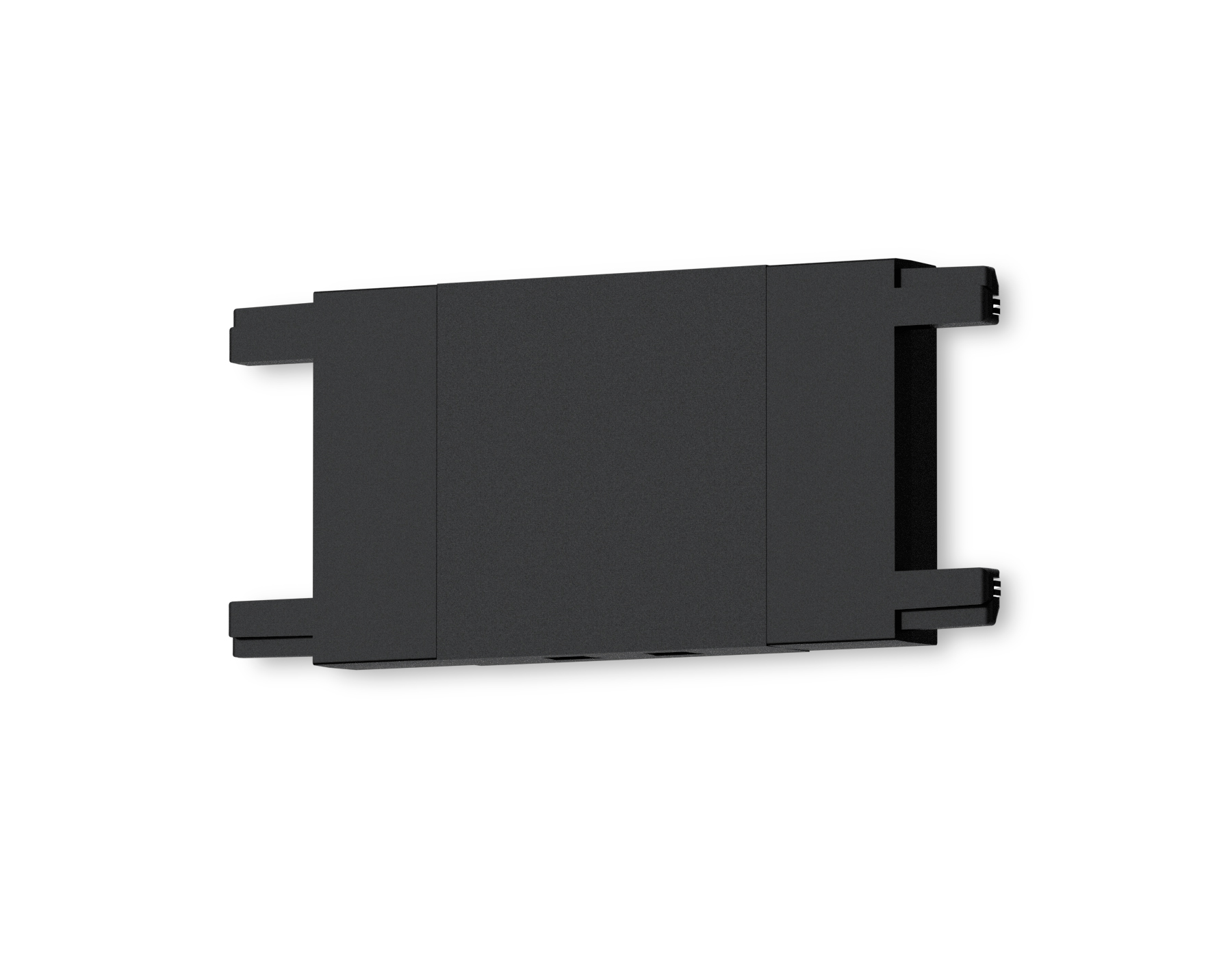 GV1109 BK черный прямой коннектор для накладного шинопровода 46*26*6