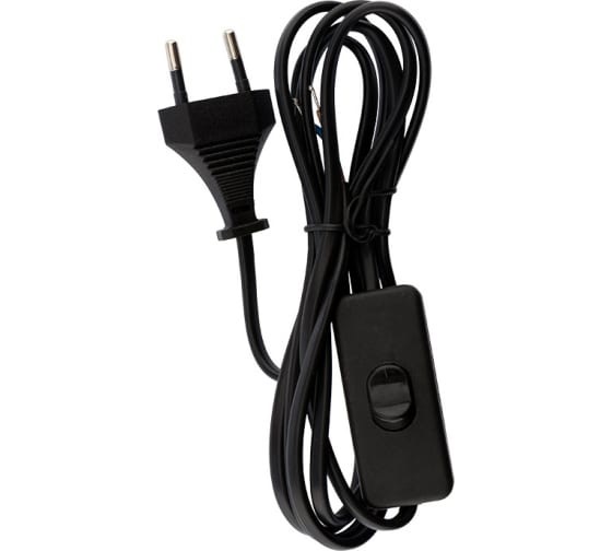 Комплектующие для светильников Шнур черный с выключателем BK 000063085