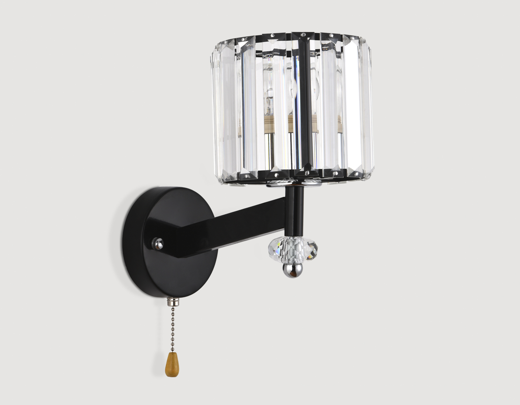 TR5897 BK/CL черный/прозрачный E14 max 40W 240*135*230