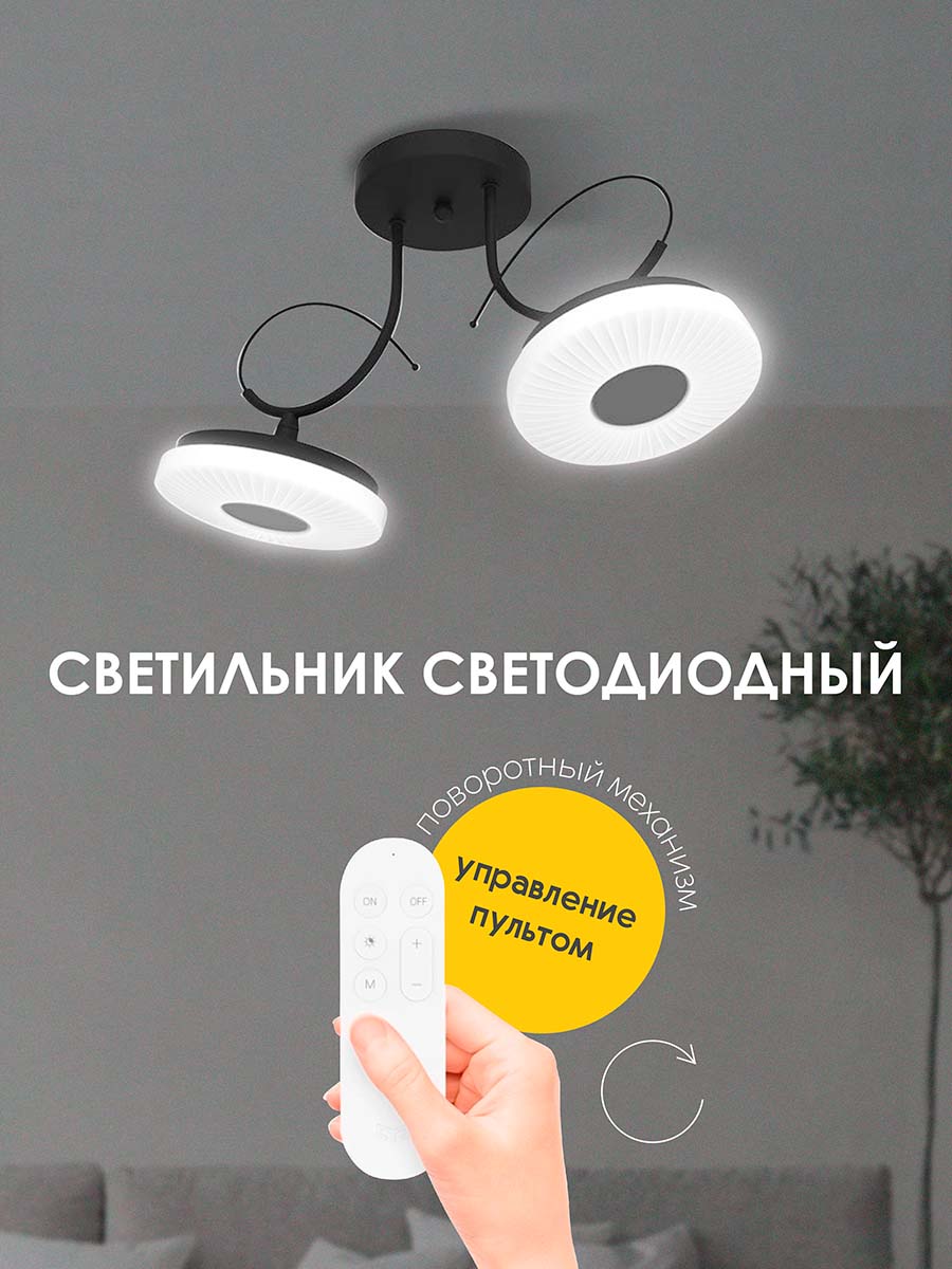 Потолочная люстра 060-L10 BK 000021569