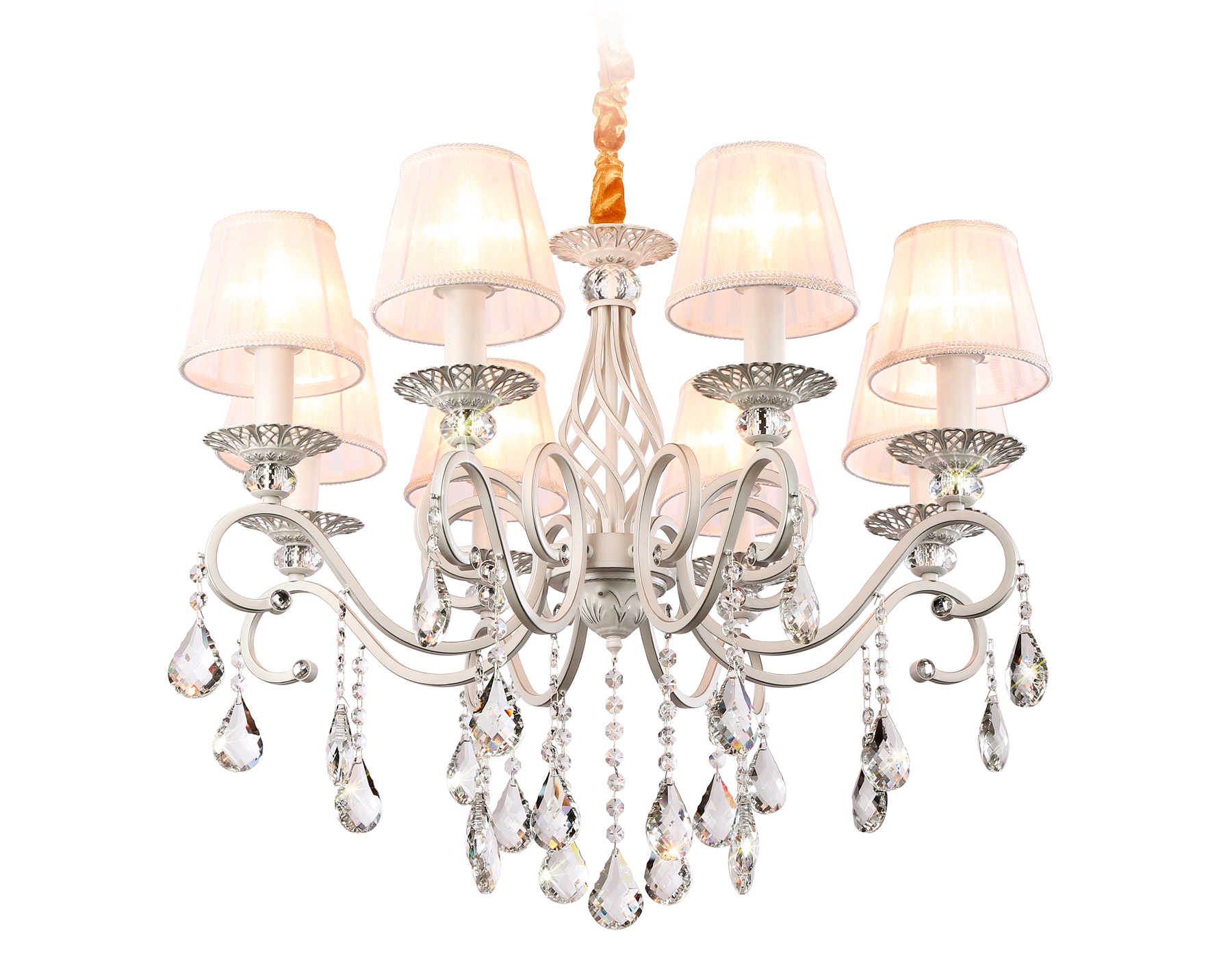 TR4548/8 WH/SL белый/серебро E14/8 max 40W D680*545