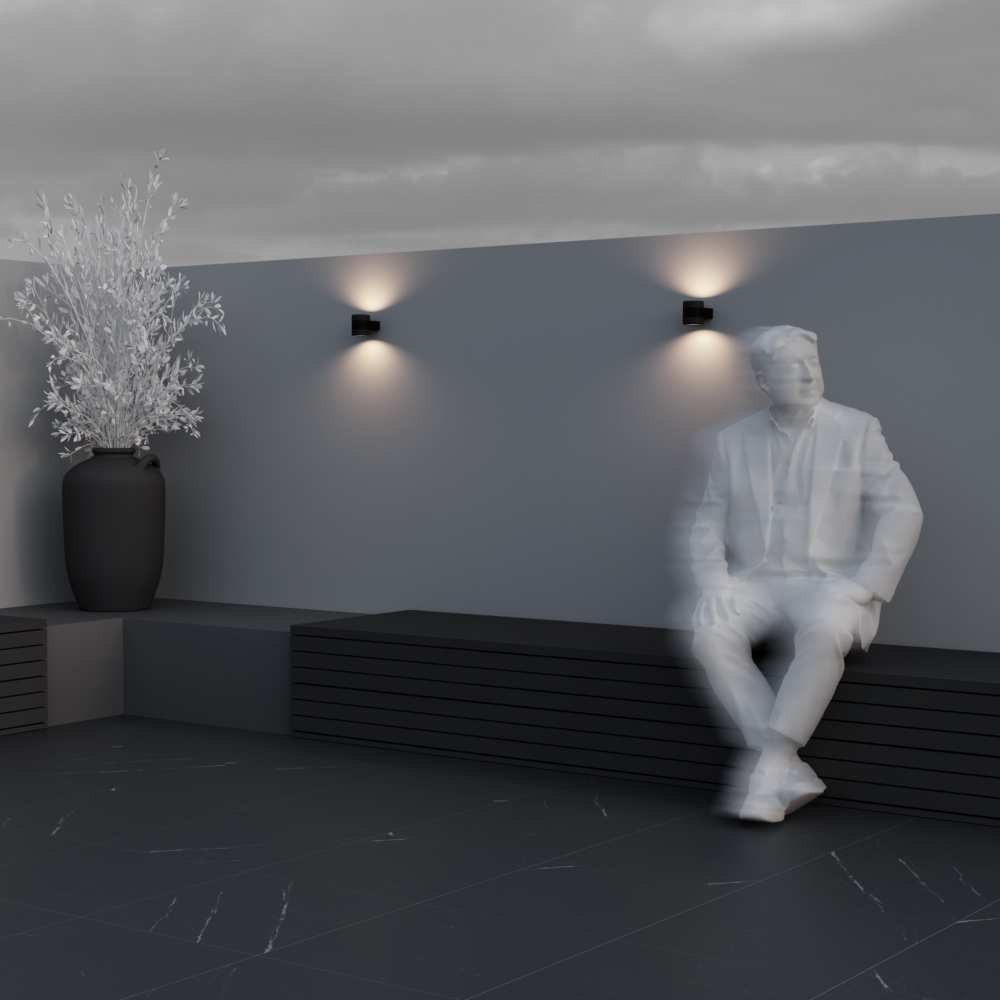 Настенный светильник (бра) Outdoor O490WL-L6B3K