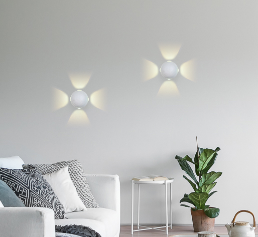 FW134 WH/S белый/песок LED 3000K 12W D100*100