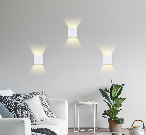 FW137 WH/S белый/песок LED 3000K 10W 100*100*100