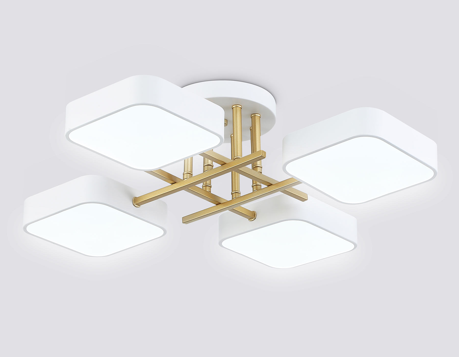 FL516341/4 WH/GD белый/золото 72W 3000-6000K 550*550*150 (без ПДУ)